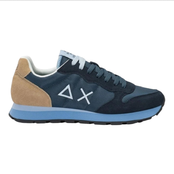 SUN68 Tom Multicolor Uomo Blu Beige – Sneakers Casual Running Comode e Versatili