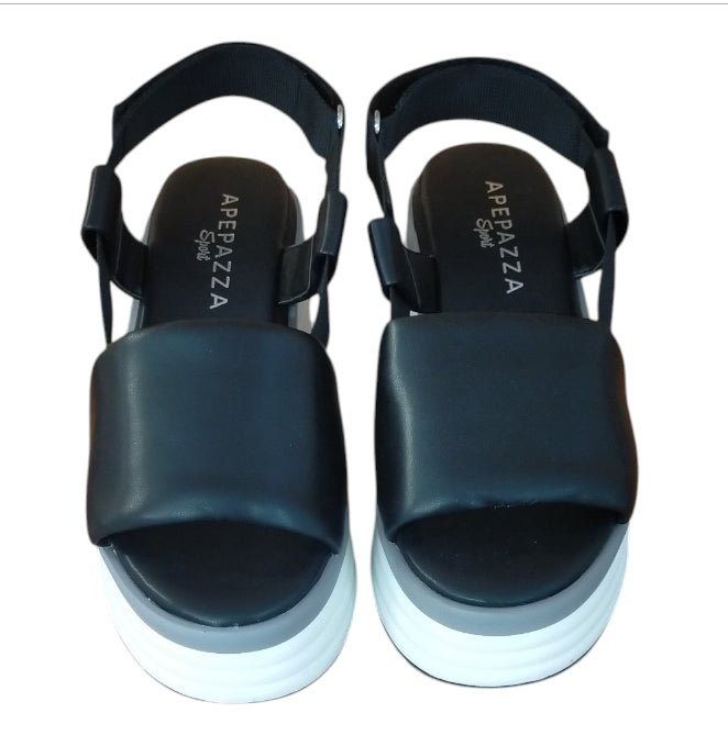 Sandali Donna Apepazza Pul Babette Black – Sandali Platform Neri Sport Chic Apepazza colore Nero - SculcoScarpe