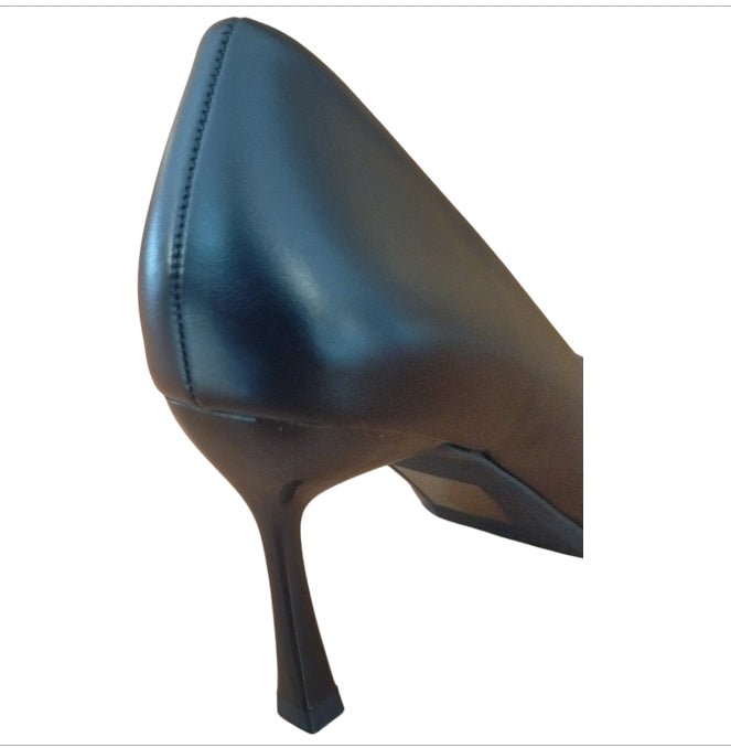 Scarpa décolleté donna GALIA nera in vera pelle con tacco alto Galia colore Nero - SculcoScarpe