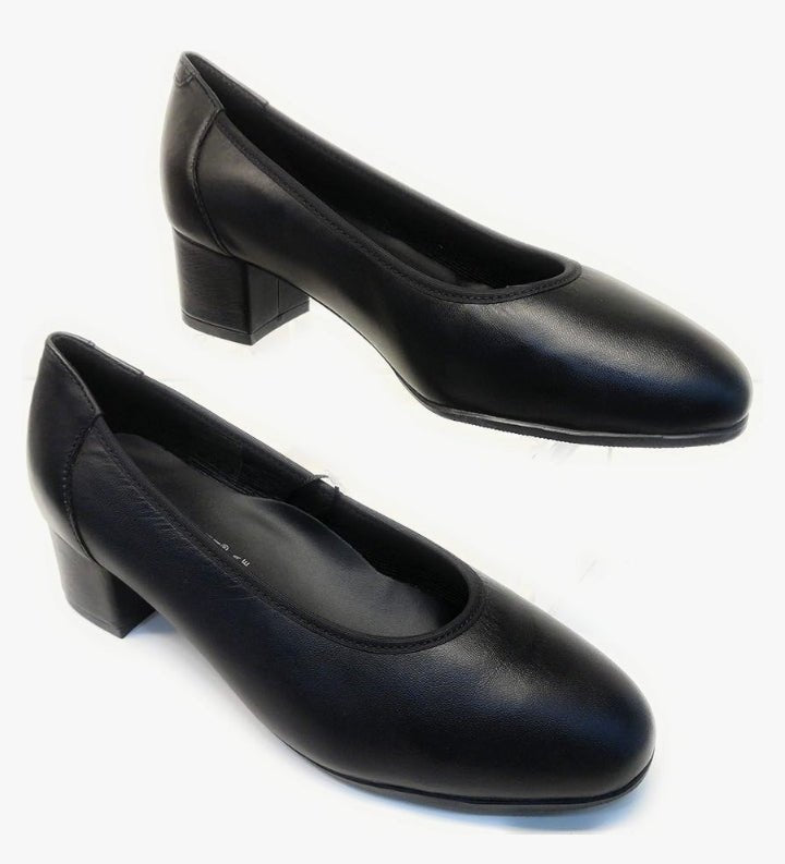 Scarpa Donna Cinzia Soft Comfort in Pelle con Plantare in Pelle e Suola Antiscivolo Cinzia soft colore Nero - SculcoScarpe
