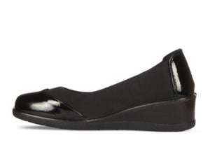 Scarpa Donna Cinzia Soft Nera Comfort con Zeppa e Plantare in Pelle Cinzia soft colore Nero - SculcoScarpe