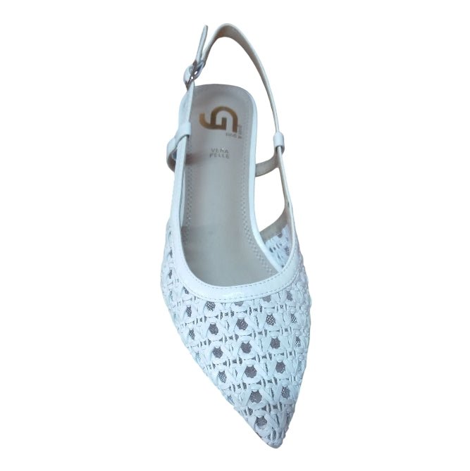 SINGLBACK Donna Gold&Gold GV121 Bianche – Scarpe Eleganti con Tacco Medio Gold&gold colore White - SculcoScarpe