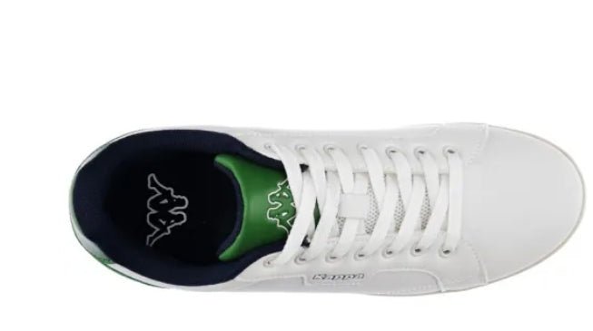 Sneakers Kappa Uomo Bianche con Dettagli Verdi Casual Sportive Sneakers colore Bianco/verde - SculcoScarpe
