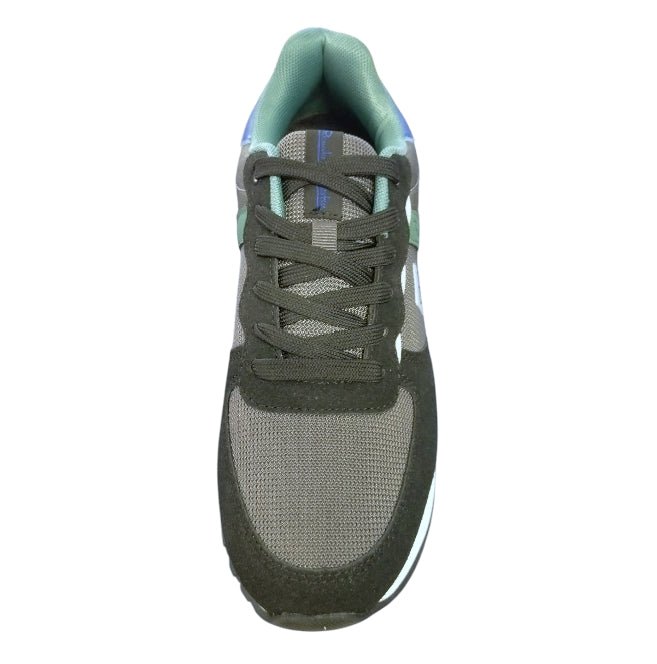 sneakers Renato Balestra da uomo, caratterizzate da un design moderno nei colori verde scuro/militare, nero e un tocco di blu. sneakers colore Nero - SculcoScarpe