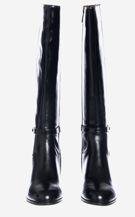Stivale Donna Solo Soprani Nero in Pelle con Tacco Medio – Eleganza Classica Stivale colore Nero - SculcoScarpe