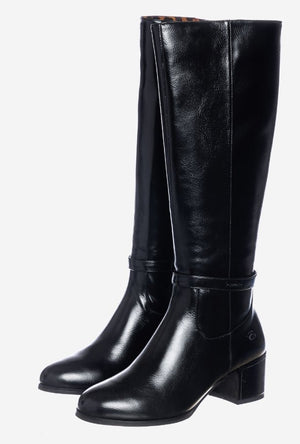 Stivale Donna Solo Soprani Nero in Pelle con Tacco Medio – Eleganza Classica Stivale colore Nero - SculcoScarpe