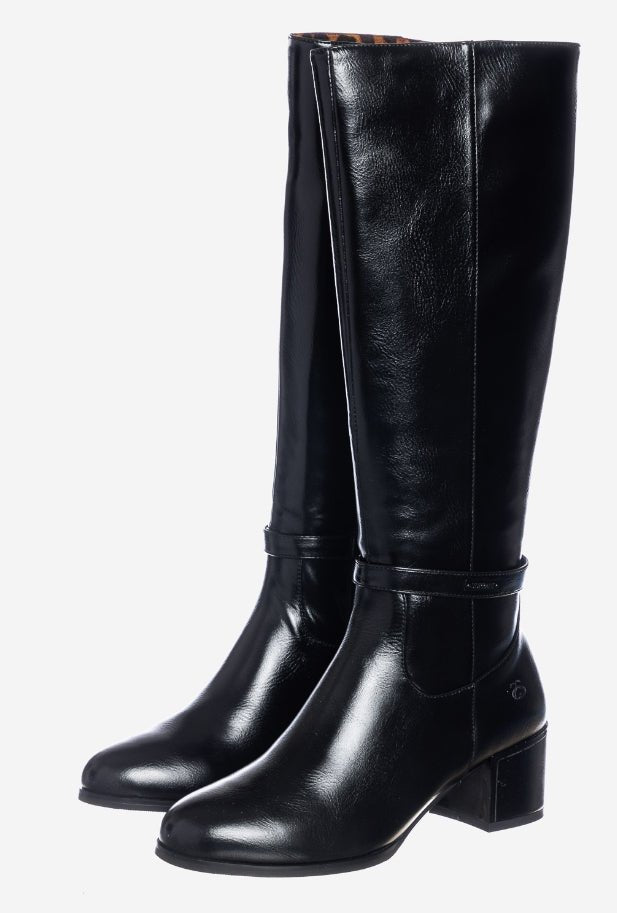 Stivale Donna Solo Soprani Nero in Pelle con Tacco Medio – Eleganza Classica Stivale colore Nero - SculcoScarpe