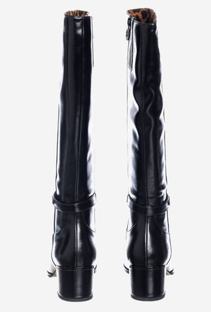 Stivale Donna Solo Soprani Nero in Pelle con Tacco Medio – Eleganza Classica Stivale colore Nero - SculcoScarpe