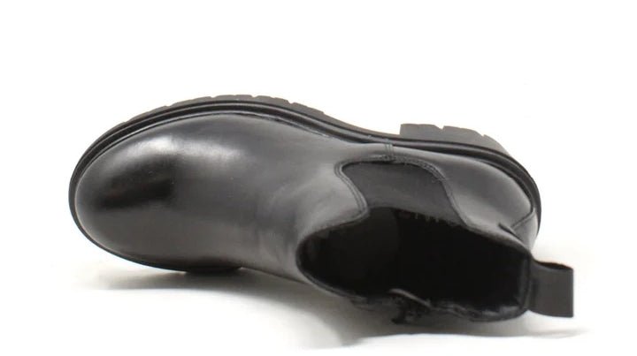 Stivaletto Donna Cinzia Soft Nero in Pelle con Tacco Largo e Suola Carrarmato Stivaletto colore Nero - SculcoScarpe