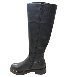 Stivali Donna Solo Soprani Alti Neri in Pelle – Boots Eleganti con Zip e Suola Comfort Solo soprani colore Nero - SculcoScarpe