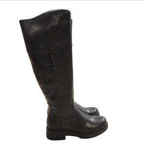 Stivali Donna Solo Soprani Alti Neri in Pelle – Boots Eleganti con Zip e Suola Comfort Solo soprani colore Nero - SculcoScarpe